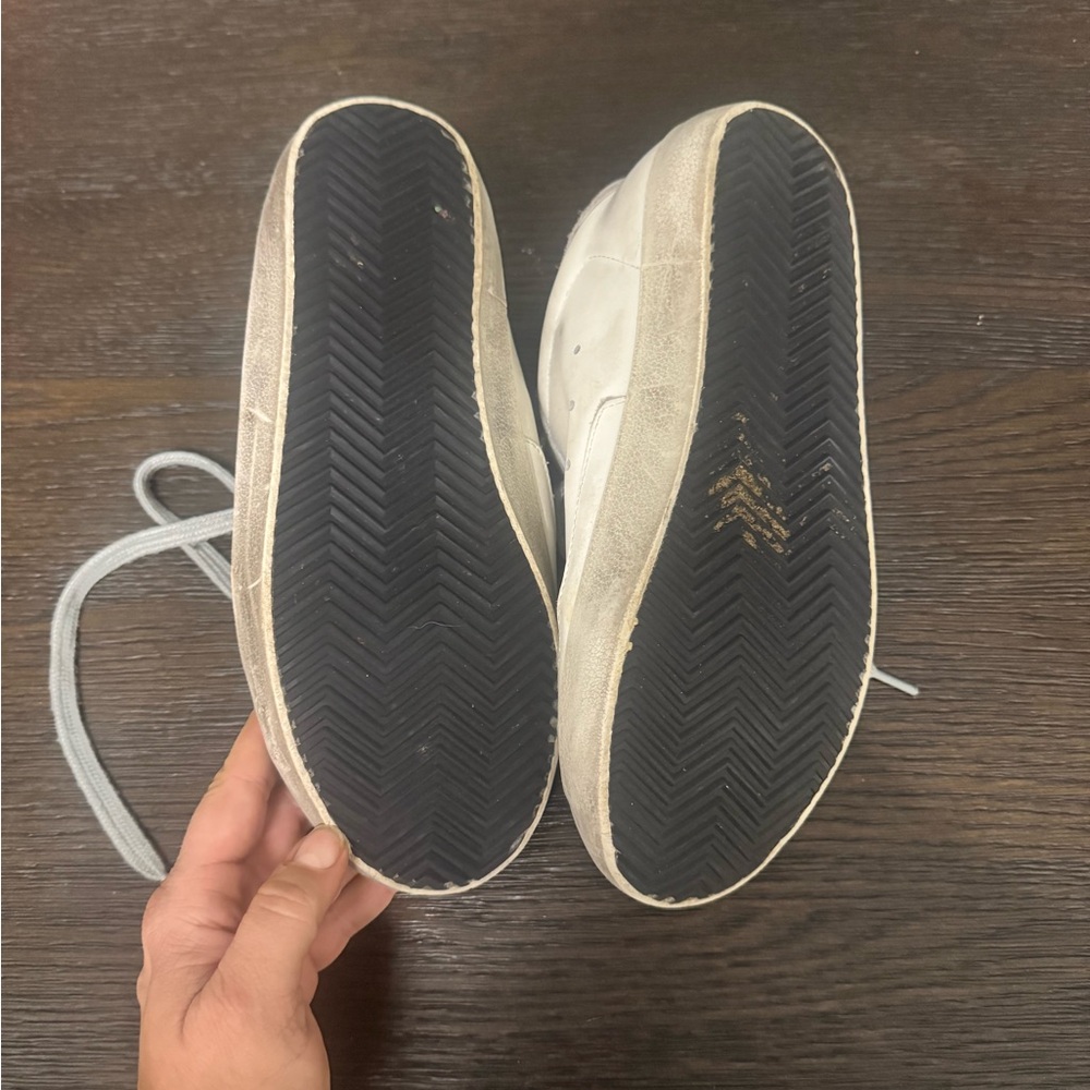 Golden Goose White and Gray Sneakers - Picture 7 of 10